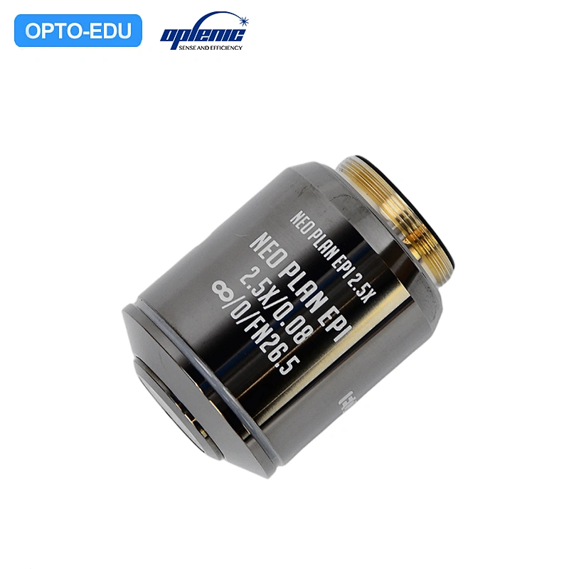 [Objective] OPLENIC® 45mm Series Semi-apochromatic ECGO System NEO Fluorite Objective Lens NEO PLAN EPI 2.5X (Compatible With F=180 Olympus UIS2 Optical System)